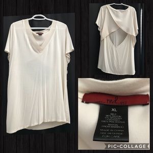 Cream Open Back Top